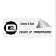 Afbeelding van Brother TZe-131 tape zwart op transparant 12mm x 8m (huismerk)