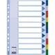 Afbeelding van Esselte 15261 A4 tabbladen | gekleurd plastic | 10 tabs | 11 gaats