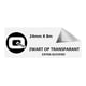Afbeelding van Brother TZe-S151 extra klevend tape zwart op transparant 24mm (huismerk)