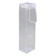 Plastic wijnflestas | transparant | 100 x 380 mm | 6 stuks | PAA2711826ST