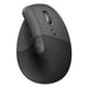 Logitech Lift ergonomische muis | optisch | draadloos | USB, Bluetooth | zwart | LOG910-006473