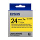 Afbeelding van Epson LK-6YBVN tape zwart op geel 24 mm (origineel)