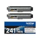 Afbeelding van Brother TN-241BK toner cartridge zwart 2 stuks