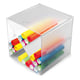 Deflecto Classic Cube organizer | x-verdeling | transparant | 153 x 153 x 153 mm | DEF350201
