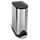Simplehuman open afvalbak | Code H | zilver/zwart | 30 liter | SI699NA7113