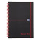 Oxford Black ’N Red spiraal blok | A5 | kunststof | geruit | met elastieksluiting | 70 vel | OXF400047656