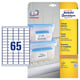 Avery Zweckform L7971-25 diepvriesetiketten | 38,1 mm x 21,2 mm | 1625 etiketten | AVEL7971-25