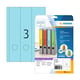 Herma 5138 printbare rugetiketten | zelfklevend | A4 | 61 x 297 mm | blauw | 60 etiketten | HER5138