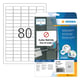 Herma 10003 verwijderbare etiketten | A4 | 35,6 x 16,9 mm | wit | 2000 etiketten | HER10003