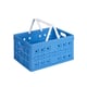 Afbeelding van Sunware Square vouwkrat | blauw | kunststof | 32 liter (tweede kans)