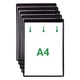 Afbeelding van Djois informatiekader | A4 | zwart | magnetisch | 5 stuks