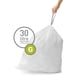 Simplehuman vuilniszakken | met trekband | code F | 30 liter | 20 stuks | SI699NA3177