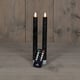 Anna Collection Led Dinerkaars | 23 cm | zwart | 3D vlam | 2 stuks | AN861NA5579