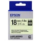 Afbeelding van Epson LK-5ZBU glow in the dark tape zwart op neon 18mm (origineel)