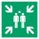 Afbeelding van Djois waarschuwingsbord verzamelplaats | kunststof | groen/wit | 200 x 200 mm
