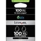 Afbeelding van Lexmark 14N0848 nr. 100XL inktcartridge zwart hoge capaciteit 2 stuks (origineel)