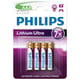 Afbeelding van Philips batterij Mignon AAA | lithium ultra | FR03 | 4 stuks