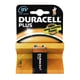 Afbeelding van Duracell batterij Plus 9V | MN1604 | 6LR61