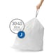 Simplehuman vuilniszakken | met trekband | code J | 30 - 40 liter | 20 stuks | SI699NA3207