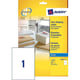 Avery Zweckform J8567-25 transparante etiketten | 210 mm x 297 mm | 25 etiketten | AVEJ8567-25