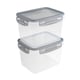 Sunware Club Cuisine diepvriesdozen | met clips | transprant/grijs | 1,9 liter | 2 stuks | SUN75300609