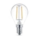 Afbeelding van Philips E14 filament LED-gloeilamp | 2W | kogelmodel