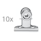 Maul 2175096 papierklem | 50 mm | staal | nikkel | 10 stuks | MAUL2175096