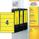 Avery Zweckform L4769-100 printbare rugetiketten | geel | zelfklevend | breed | 61 mm x 192 mm | 400 etiketten | AVEL4769-100