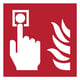 Afbeelding van Djois waarschuwingsbord brandmelder | kunststof | rood/wit | 200 x 200 mm