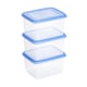 Sunware Club Cuisine diepvriesdozen set | transparant/blauw | 1,5 liter | 3 stuks | SUN76700663