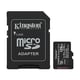Kingston Canvas Select Plus Gen3 Micro SDXC geheugenkaart | inclusief adapter | 128GB | KINSDCS3/128GB