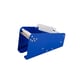 Etiketten dispenser | metaal en kunststof | middenmaat | blauw | 2 vakken | DIV0500601