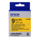 Afbeelding van Epson LK-3YBW extra klevende tape zwart op geel 9mm (origineel)
