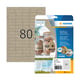 Herma 10751 gerecyclede universele etiketten | A4 | 35,6 x 16,9 mm | natuurlijk bruin | 1600 etiketten | HER10751