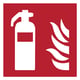 Afbeelding van Djois waarschuwingsbord brandblusser | kunststof | rood/wit | 150 x 150 mm