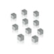 Sigel glasmagneet | SuperDym | nikkel | kubus | 10 x 10 x 10 mm | 6 stuks | SIGSI-GL193