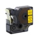 Afbeelding van DYMO S0720880 / 45808 tape zwart op geel 19mm (huismerk)