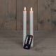 Anna Collection Led Dinerkaars | 23 cm | wit | 3D vlam | 2 stuks | AN861NA2080
