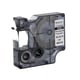 Afbeelding van DYMO S0718240 / 18482 IND Rhino tape permanent polyester zwart op wit 9mm (huismerk)