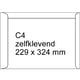 Afbeelding van Raadhuis akte envelop | zelfklevend | C4 | 229 mm x 324 mm | 250 stuks