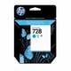 Afbeelding van HP F9J63A nr. 728 inktcartridge cyaan (origineel)