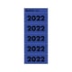 Leitz 14220035 zelfklevende jaartal etiketten | 2022 | blauw | 100 stuks | LEI14220035