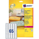 Avery Zweckform L7551-25 transparante etiketten | 38,1 mm x 21,2 mm | 1625 etiketten | AVEL7551-25