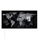 Sigel SI-GL409 magnetisch glasbord wereldkaart | LED licht | 91 x 46 cm | SIGSI-GL409