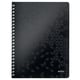 Leitz 4637 collegeblok| A4 | gelinieerd | zwart | 80 gr. | 80 vel | LEI46370095