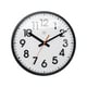 Afbeelding van NeXtime wandklok | kunststof | zwart | 26 cm