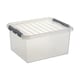 Sunware Q-line opbergdoos | kunststof | transparant | 36 liter | SUN78500609