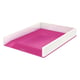 Afbeelding van Leitz 53611023 WOW brievenbak | A4 | polystyreen | roze en wit | 1 stuk