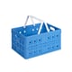 Afbeelding van Sunware Square vouwkrat | blauw | kunststof | 32 liter