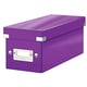 Leitz 6041 WOW CD opberg box | PP gelamineerd hardboard | paars | LEI60410062